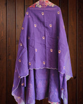 Graceful Mul Chanderi Suit with Exquisite Parsi Embroidery
